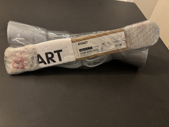 Image 1 of Applique murale IKEA Kvart vintage neuve à 2 têtes, grise