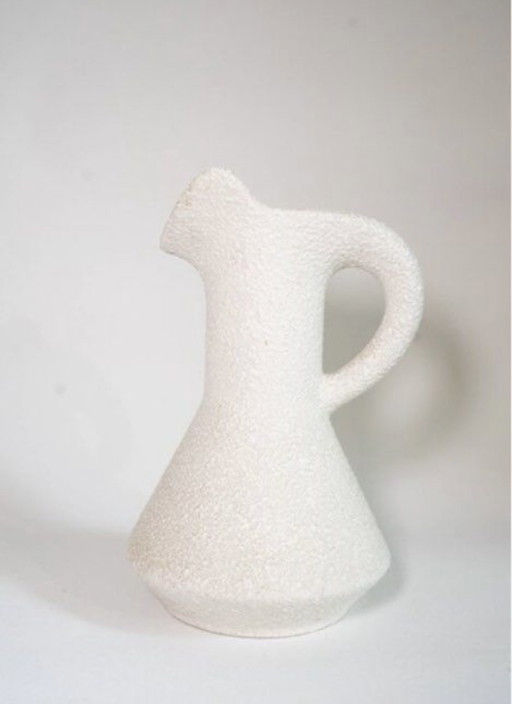 Vase Bertoncello par Roberto Rigon en céramique blanche
