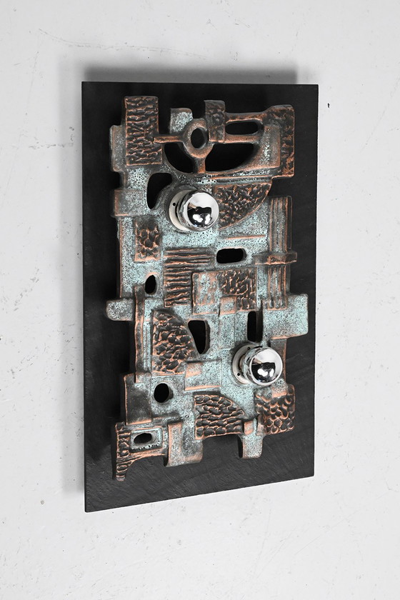 Image 1 of Brakelmann & Becker Brutalistische keramieken wandlamp