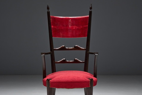 Image 1 of Sedie da pranzo con schienale alto di Aldo Tura, Italia, 1962