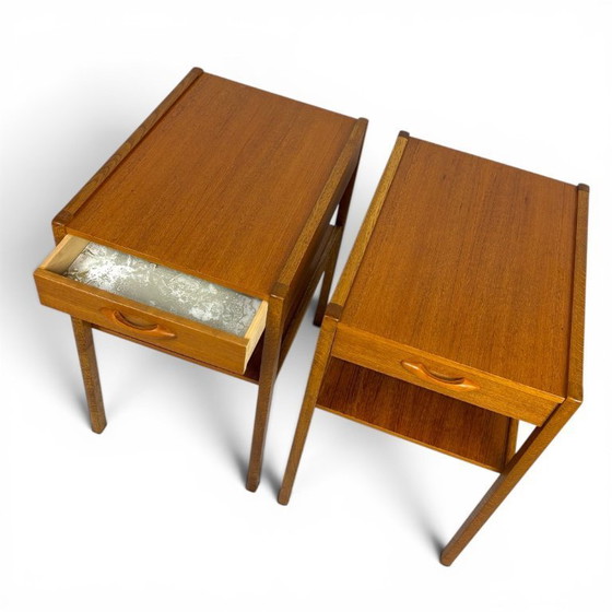 Image 1 of Set vintage nachtkastjes uit Zweden