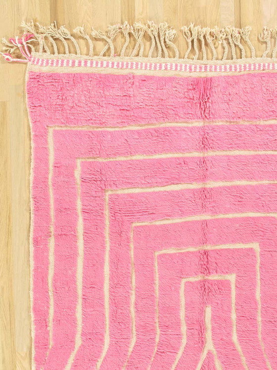Image 1 of Wool Berber pink carpet 300/200cm