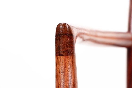 Image 1 of Fauteuil Danois en Palissandre et tissu, modèle 64 par Niels Otto Moller pour Moller’s Mobelfabrik 1960.