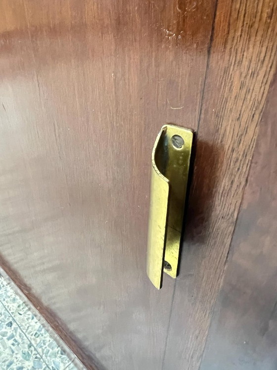 Image 1 of Mid - Century bar/ media cabinet/ sideboard made in Germany in the 1950s from walnut in vintage condition