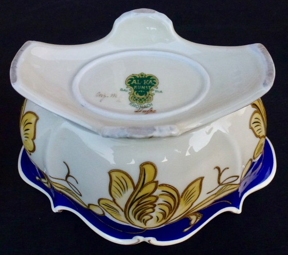 Image 1 of Alka Kunst - Bavaria - Vintage - Schaal - met deksel - Porselein, Tafelstuk.