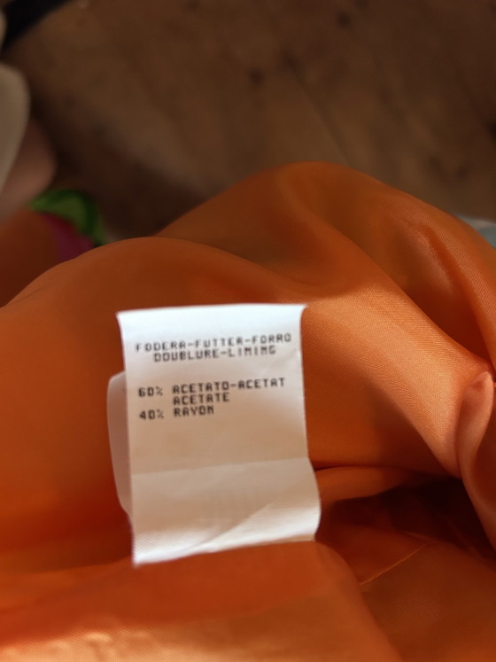 Image 1 of Vintage Moschino Couture zijden blazer – Made in Italy – kleurrijke floral print