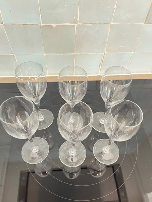 Baccarat 6 bicchieri da vino rosso in cristallo, Saint Rémy