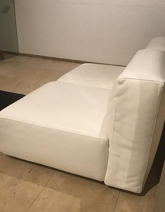 Image 1 of Cassina Mex Cube zetel wit leder