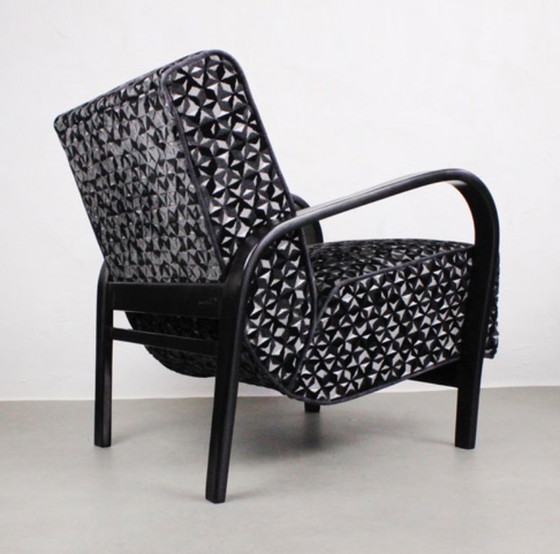 Image 1 of 2xArt Deco Armchairs No.139 "Night sky" 