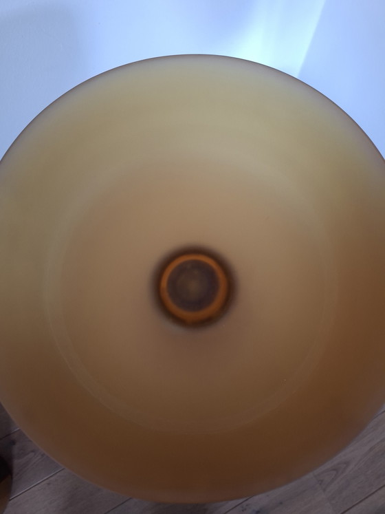 Image 1 of Vintage Cive Italian Bowl/Vase - Murano Glass with Wood - 26 cm