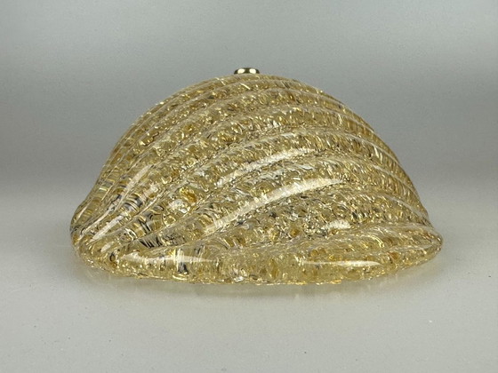 Image 1 of Lampada da parete anni '60 e '70, in vetro e ottone, design spaziale