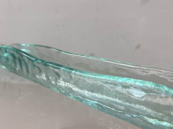 Image 1 of Oblong bowl made of mouth-blown glass, 1970s