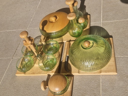 Artek - Alvar Aalto - Set da tavola - Legno e vetro