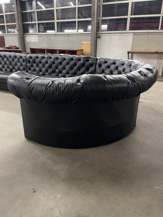 Vintage Huge Chesterfield Style Sofa, 4 Modules – Modular sofas, Leather (photo 5 of 14)