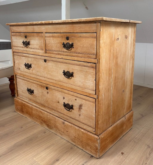 Antieke Grenen Commode / Toiletcommode – Ca. 1900 – ladekasten, Wood (photo 2 of 5)