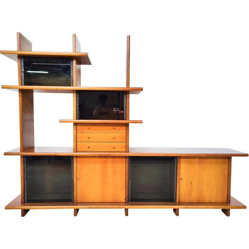 Mobile da parete di metà secolo di Saporiti, Italia, anni '70