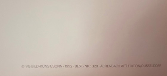 Image 1 of Wassily Kandinsky: "Gebogener Punkt, 1924". In der Platte signiert.