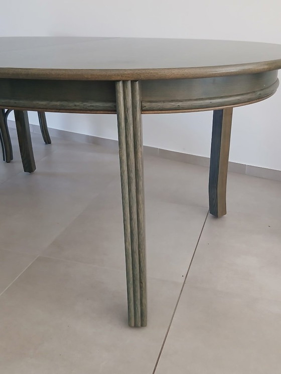 Image 1 of Exclusive and complete high-quality Italian Vintage XL dining set by Italian designer Gasparucci - Italo