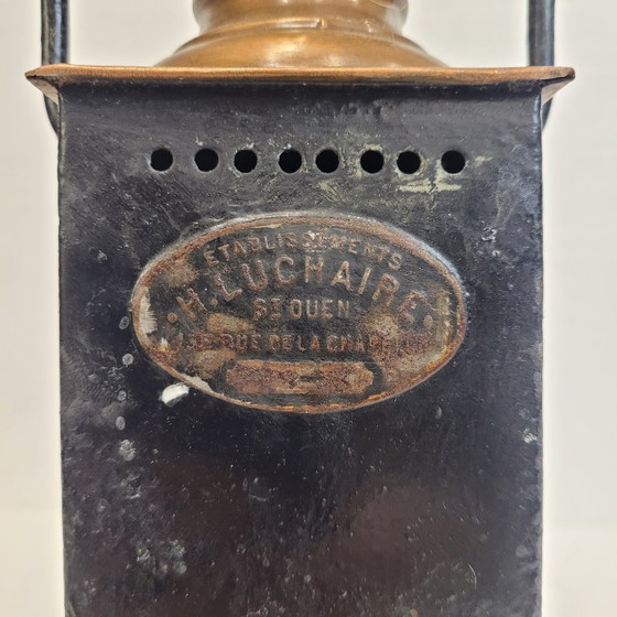 Image 1 of Linterna técnica ferroviaria, H. Luchaire, años 20 - Francia