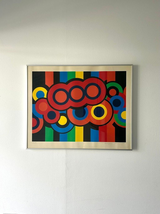 Lithografie Henning Damgård-Sørensen Deens 1978 limited