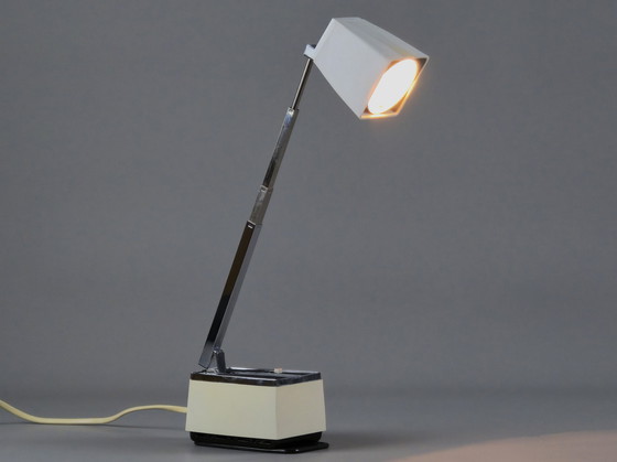 Image 1 of 1960s Vintage FAGERHULTS BELYSNING Solo Type 8300 Telescopic Table Lamp -  Swedish Mid-Century Antenna Desk Lamp.
