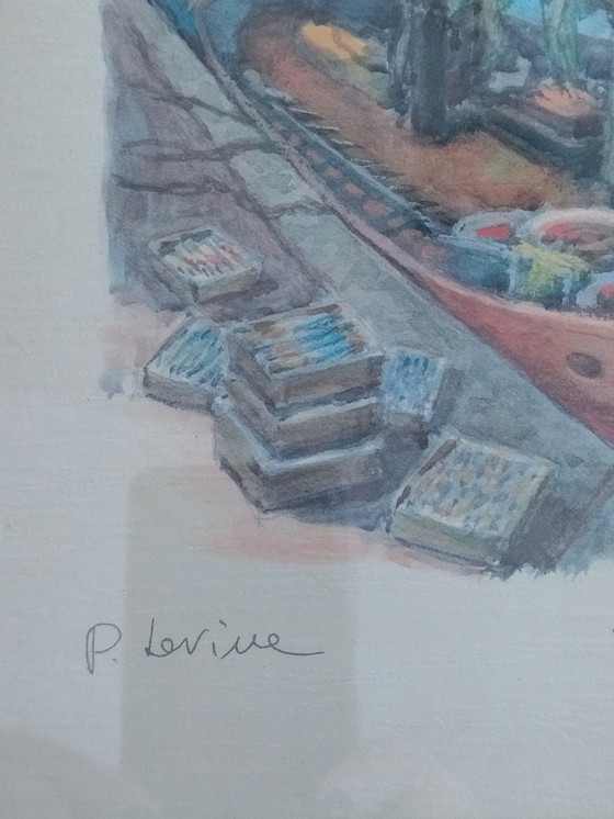 Image 1 of Lithografie van P. Levine