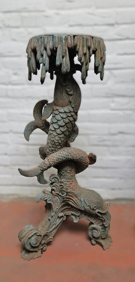 Image 1 of Monumental Rococo-style Bronze Pedestals