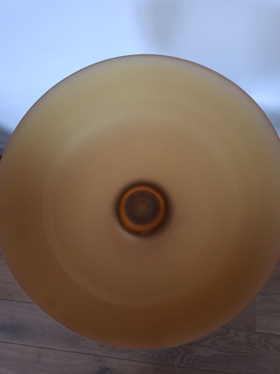 Image 1 of Vintage Cive Italian Bowl/Vase - Murano Glass with Wood - 26 cm