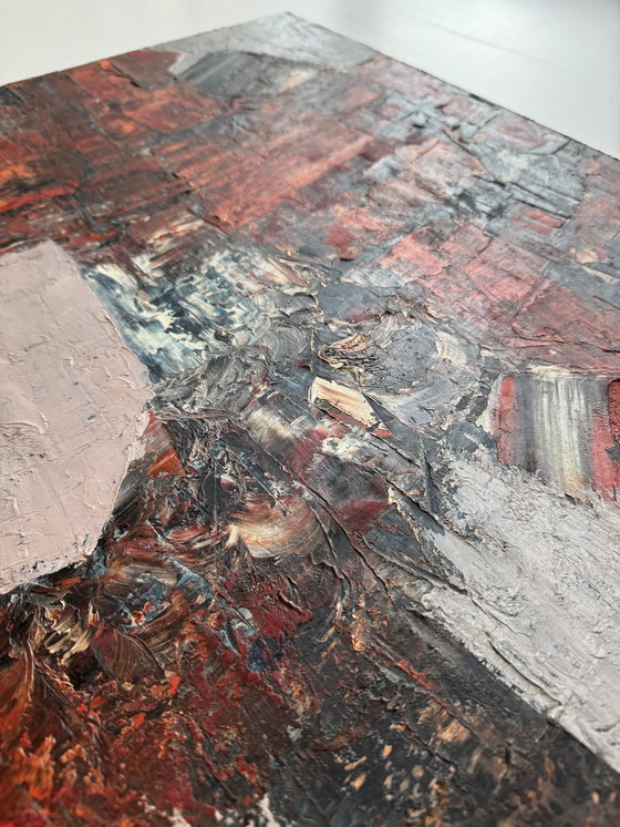 Image 1 of Tableau abstrait années 50