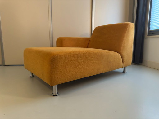 2 Chaise longues ocker yellow