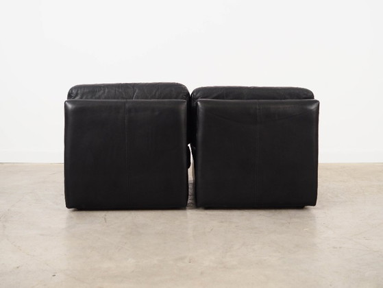Image 1 of Canapé modulaire en cuir, design italien, années 1970, fabriqué en Italie