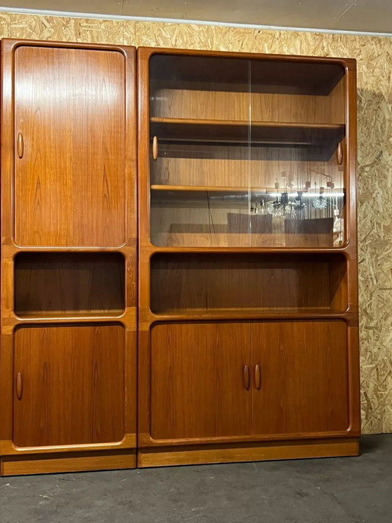 Image 1 of 70s Dyrlund Teak Shelf Wall Unit Danish Modern Design Denmark