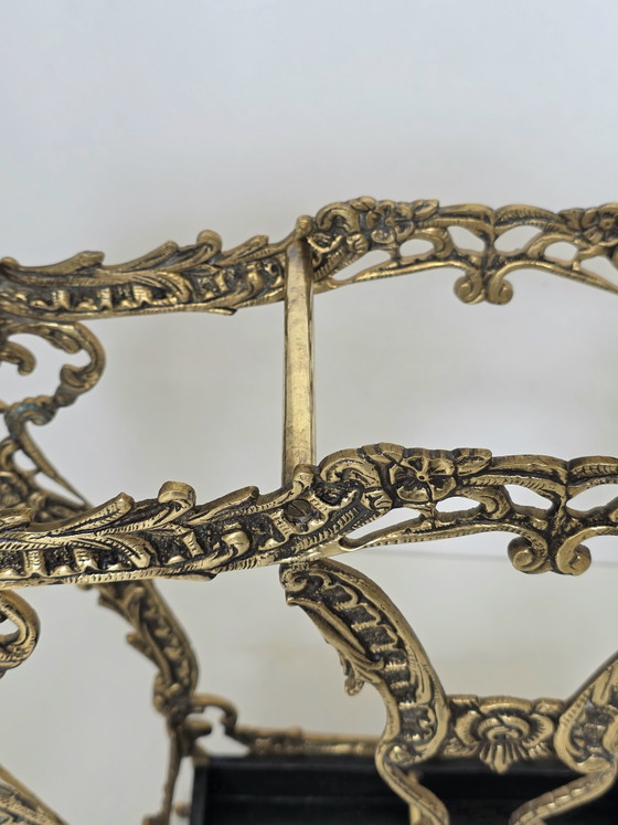 Vintage sierlijke messing paraplu- en wandelstokhouder | Antieke rococo-stijl – Paraplubak, Iron, Brass (photo 14 of 15)
