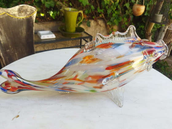 Image 1 of Poisson Murano année 1970  éclat léger sur dorsale 