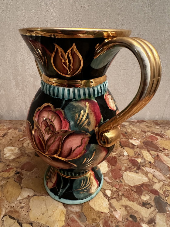 Image 1 of Vintage ceramic amphora vase signed Vallauris - H 24 cm