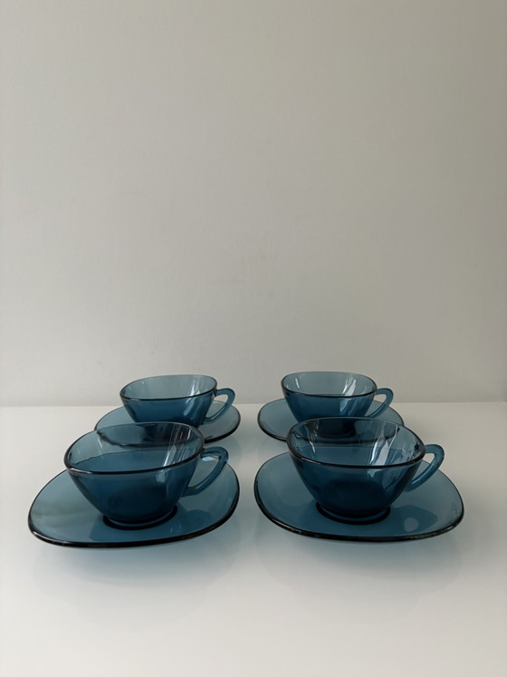 Set unico di tazze e piattini vintage anni '60, marca Vereco – Accessori da tavola, Glass (photo 11 of 15)