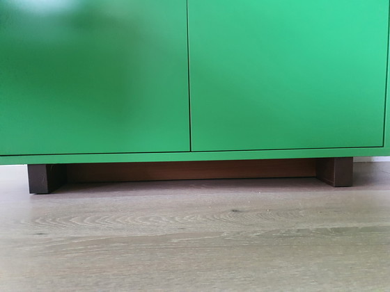 Image 1 of Armario verde "Estocolmo" con 2 puertas y 2 cajones profundos.