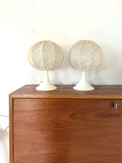 Set van 2 vintage tafellampjes ‘60