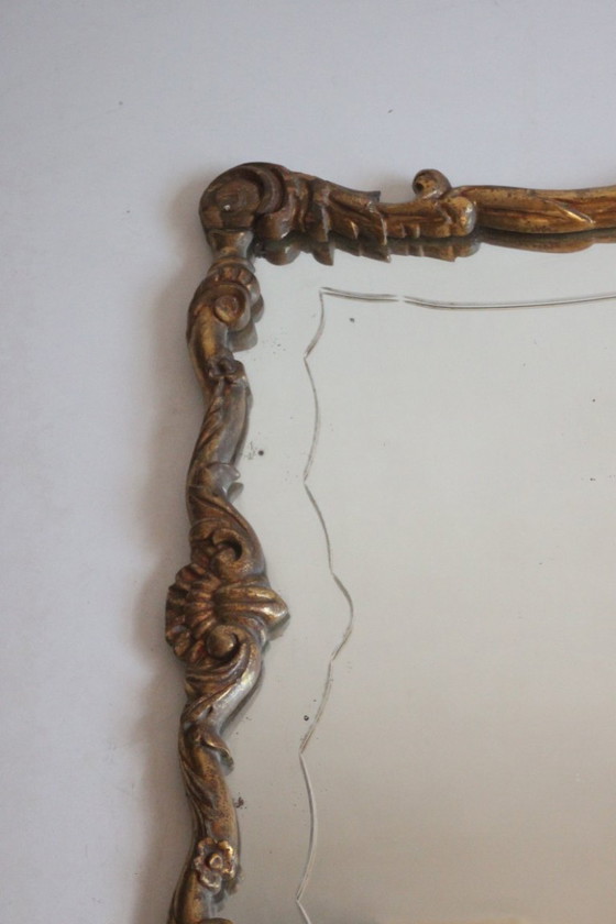 Image 1 of Vergoldeter Holzspiegel im Neo-Rokoko-Stil, Ende 19.