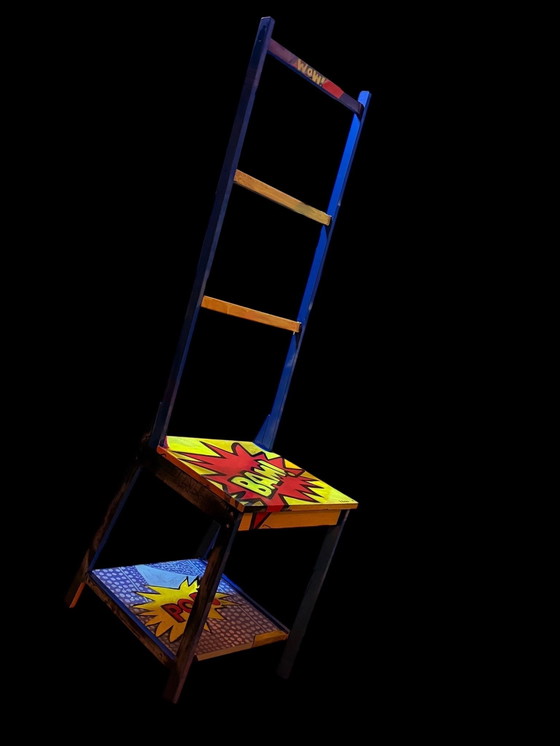 Image 1 of Stelo di tendenza Pop Art riciclato – realizzato a mano – unico nel suo genere