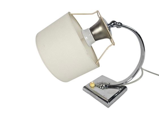 Image 1 of Art Deco - wandlamp - chroom - 'gooseneck' - 1930's