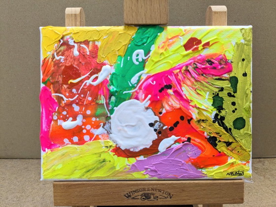 Image 1 of St Ives Abstract Acrylic Original Painting by Nigel Waters - Signed Artwork on Canvas