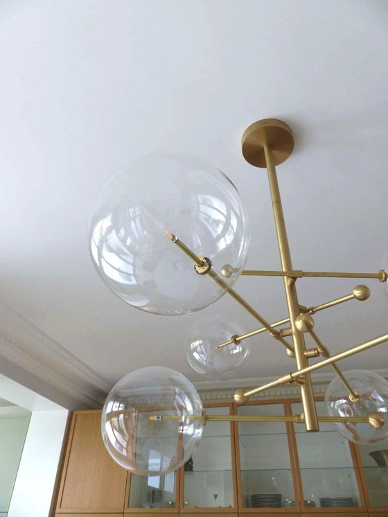 Image 1 of Sospensione in ottone e vetro borosilicato "RD15 6 ARMS" design Schwung