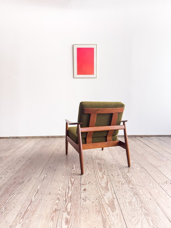 Image 1 of Teakhouten fauteuil FD 164 van Arne Vodder voor France and Son, Denemarken, jaren 60