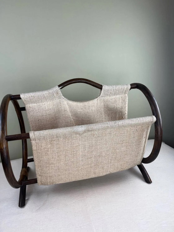 Portariviste vintage in rattan – Wicker, Art Deco (photo 8 of 11)