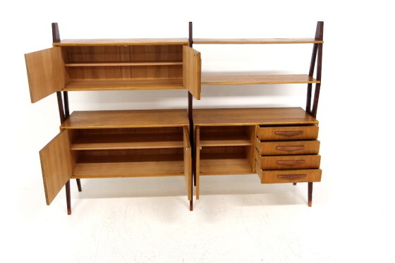 Libreria scandinava "Double" in teak, Svezia, 1950 – Librerie, Legno (photo 3 of 10)