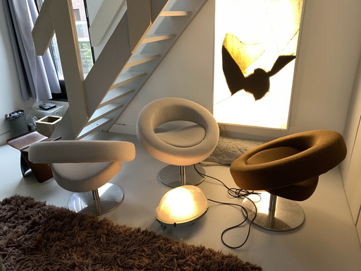 3 x Hello Chair softline, 2x grigio chiaro e 1x marrone