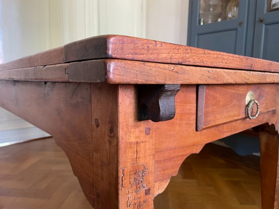 Tavolo da fattoria allungabile Tavolo da pranzo antico francese XIX secolo – Tavoli da pranzo, Legno (photo 20 of 25)
