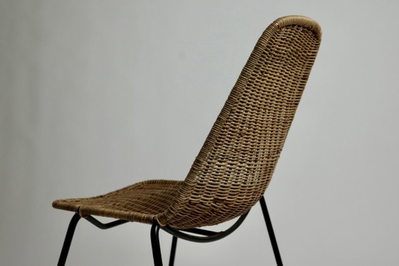 Vintage Basket Chair Gian Franco Legler, 1960s – Dining chairs, Iron, Wicker (photo 10 of 17)