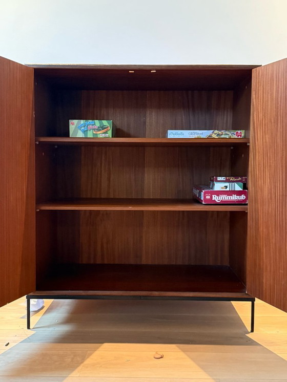 Image 1 of Meuble vintage en teck « FM Formula » – Kempkes, années 1950, structure en acier